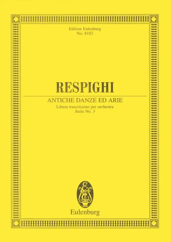 Cover: 9783795764654 | Antiche Danze Ed Arie 3rd Suite ( 1931 ) | Ottorino Respighi | Buch