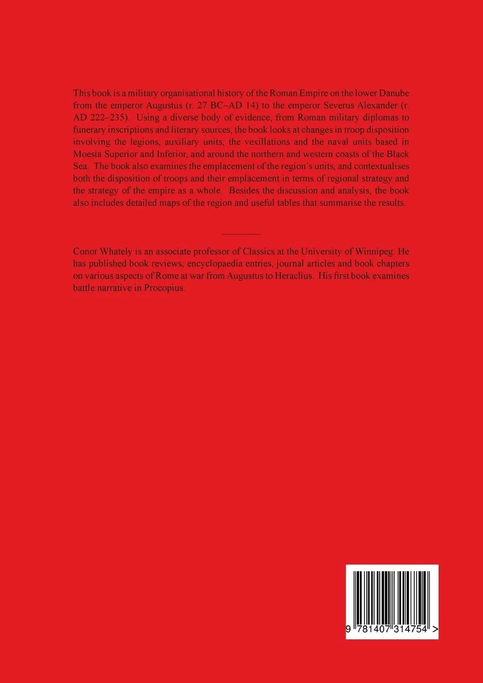 Rückseite: 9781407314754 | Exercitus Moesiae | Conor Whately | Taschenbuch | Englisch | 2016