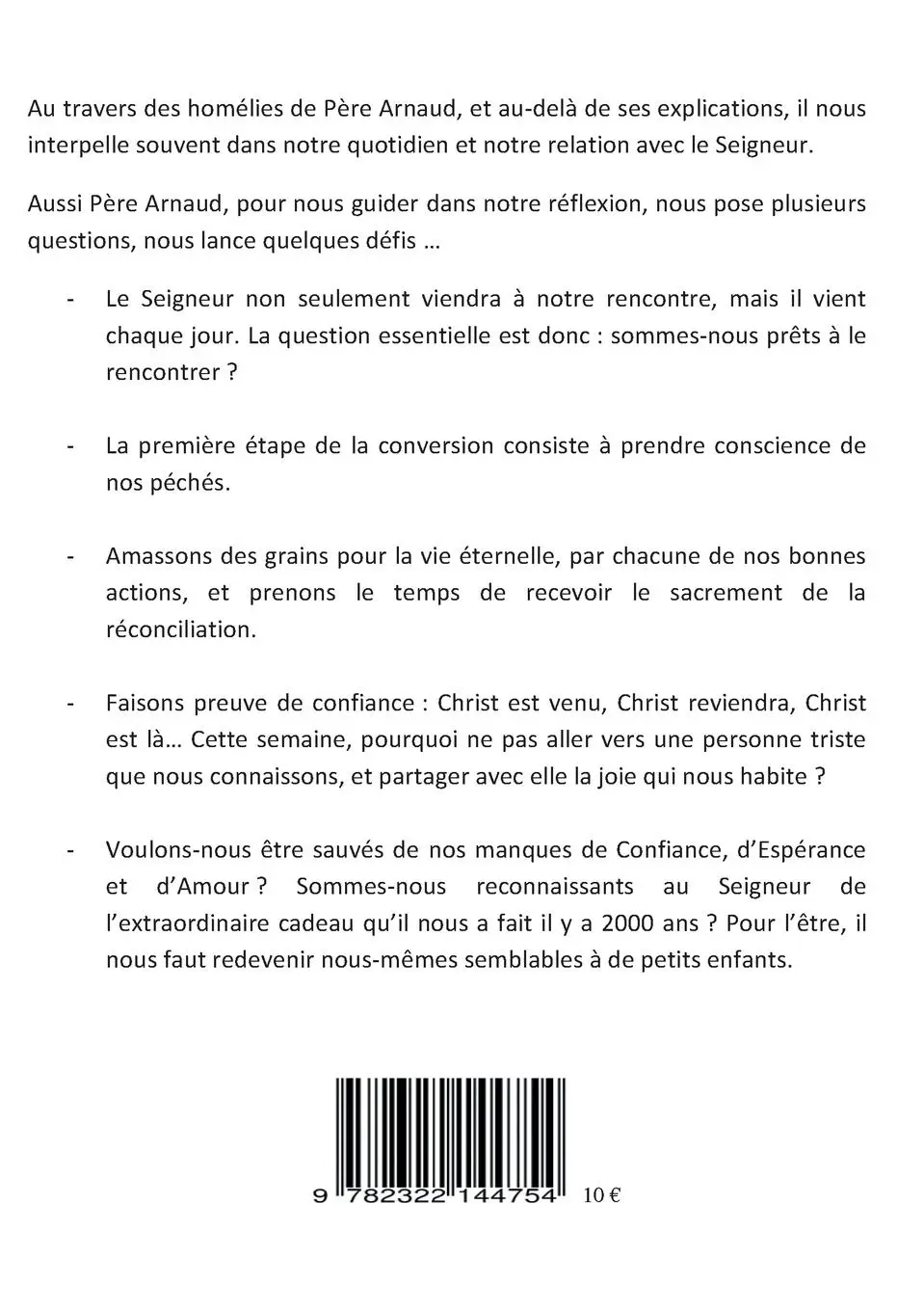 Rückseite: 9782322144754 | Recueil d'homélies | Année A 2016 - 2017 | Père Arnaud Duban | Buch