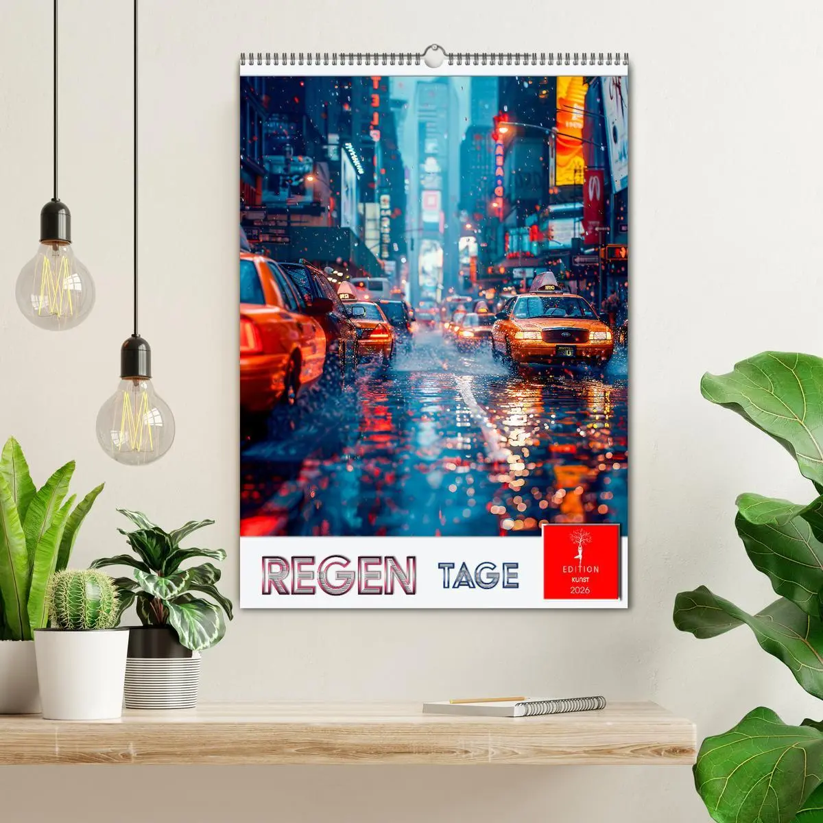 Bild: 9783516254754 | Regen Tage (Wandkalender 2026 DIN A2 hoch), CALVENDO Monatskalender
