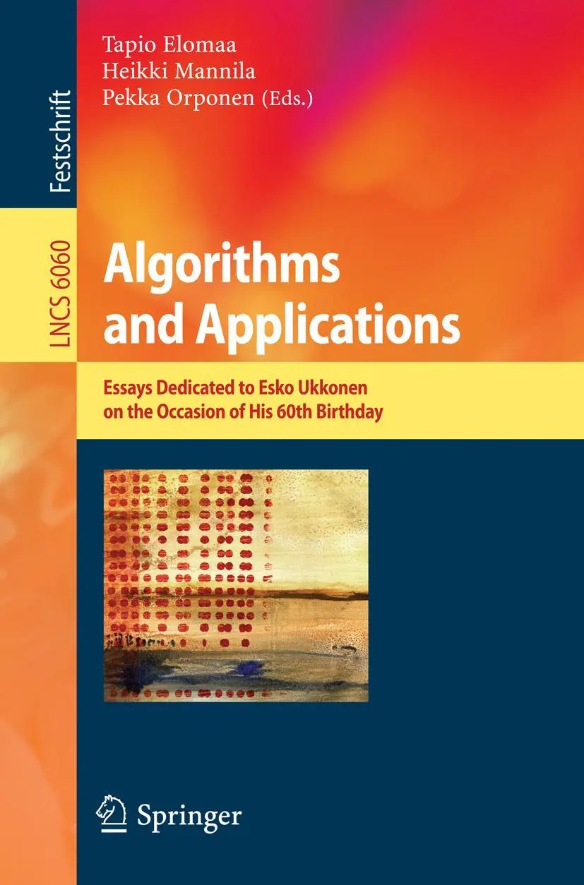 Cover: 9783642124754 | Algorithms and Applications | Tapio Elomaa (u. a.) | Taschenbuch | x