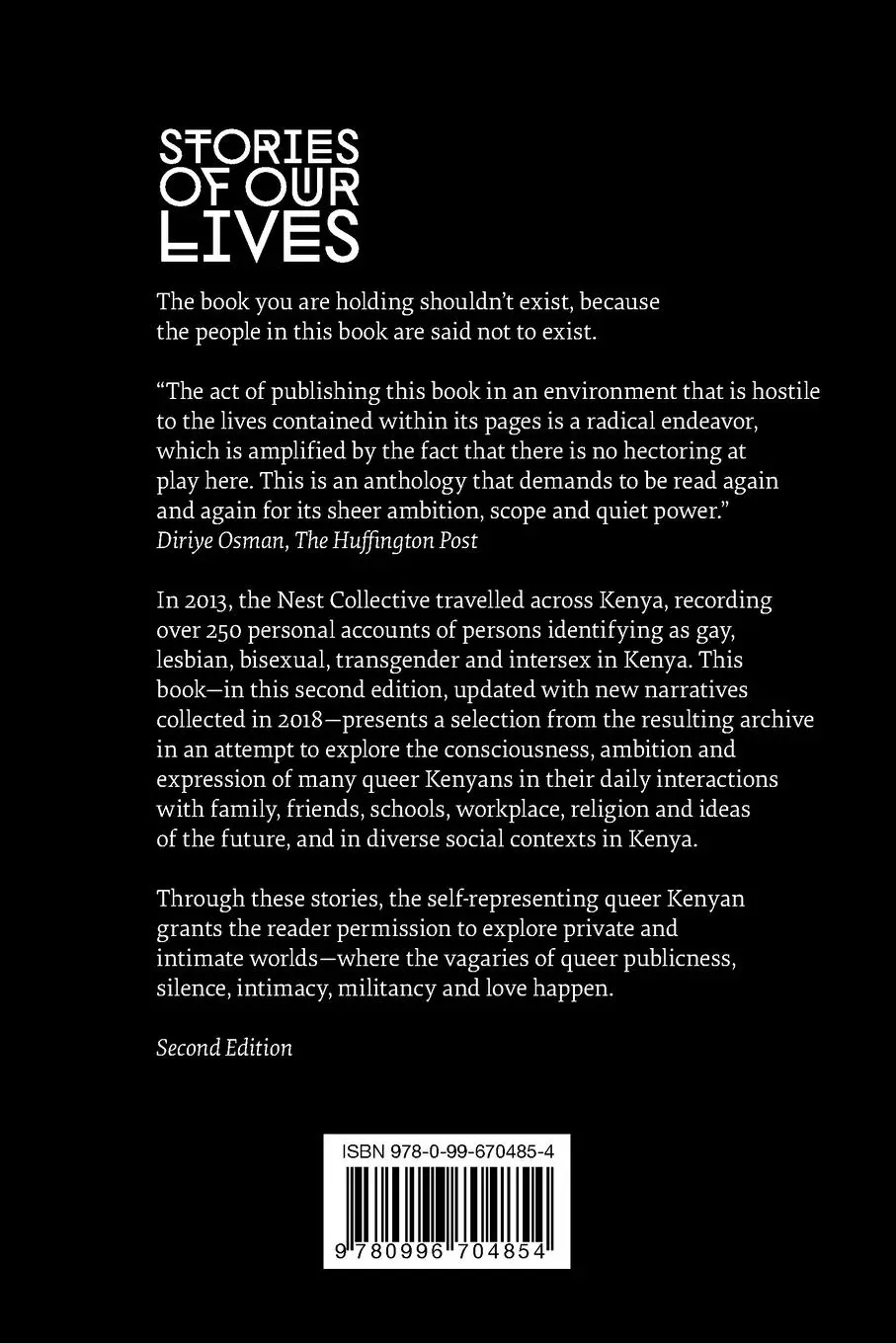 Rückseite: 9780996704854 | Stories of Our Lives | The Nest Collective | Taschenbuch | Englisch