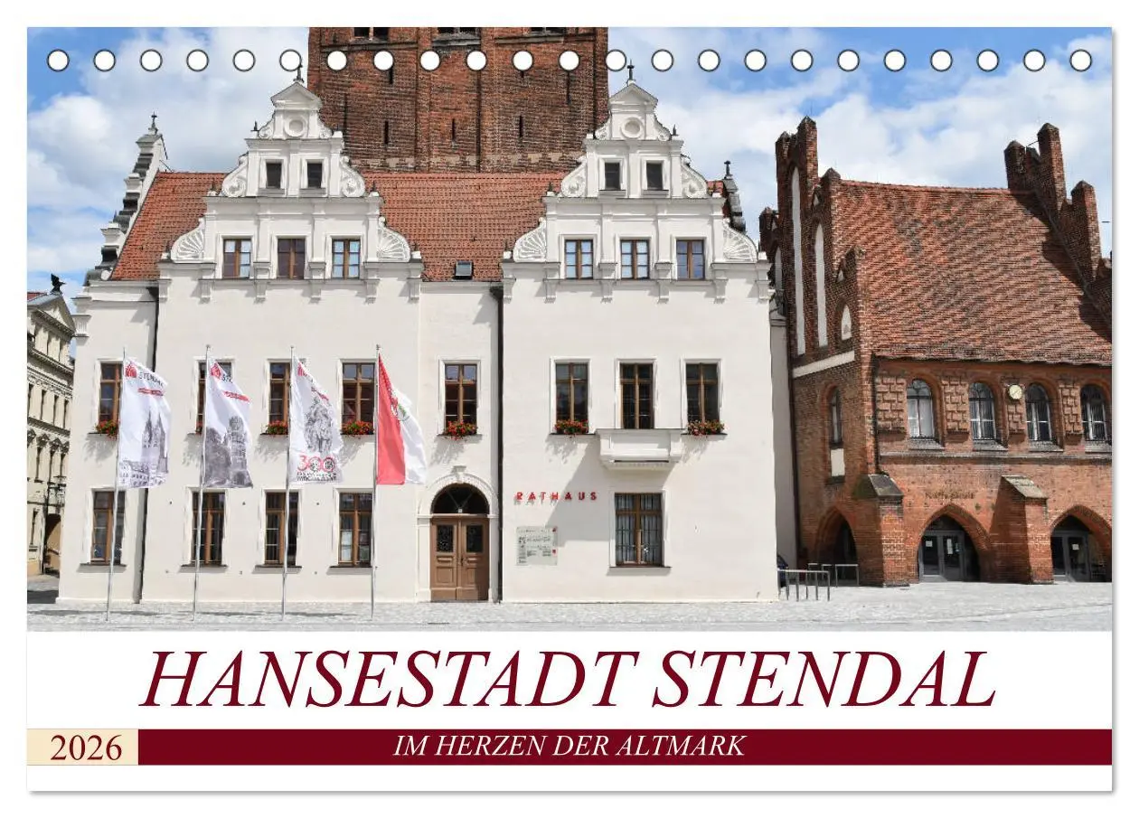 Cover: 9783457844854 | Hansestadt Stendal (Tischkalender 2026 DIN A5 quer), CALVENDO...