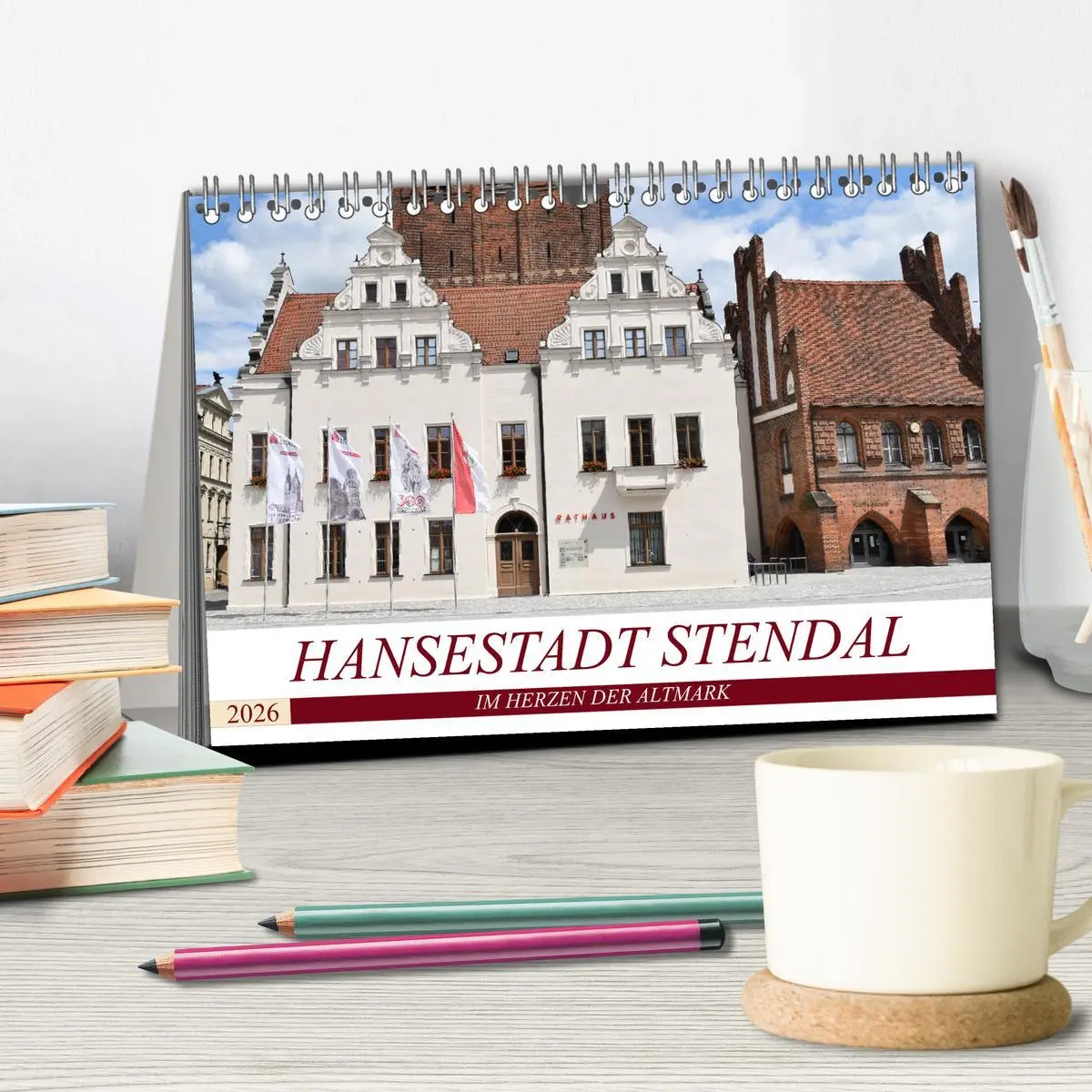 Bild: 9783457844854 | Hansestadt Stendal (Tischkalender 2026 DIN A5 quer), CALVENDO...