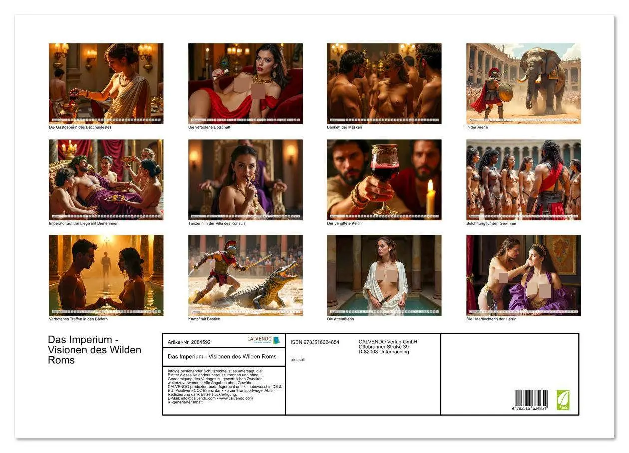 Bild: 9783516624854 | Das Imperium - Visionen des Wilden Roms (Wandkalender 2026 DIN A2...