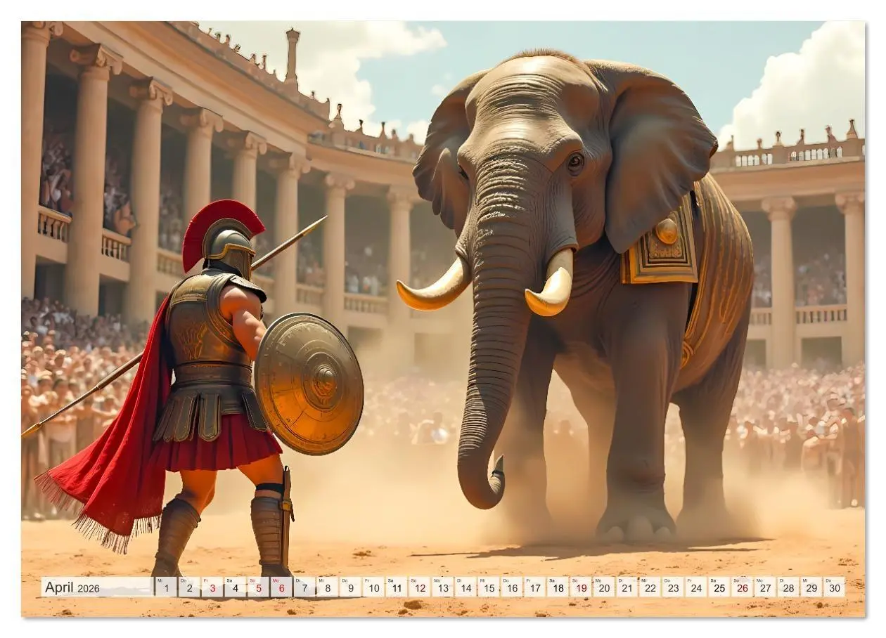 Bild: 9783516624854 | Das Imperium - Visionen des Wilden Roms (Wandkalender 2026 DIN A2...
