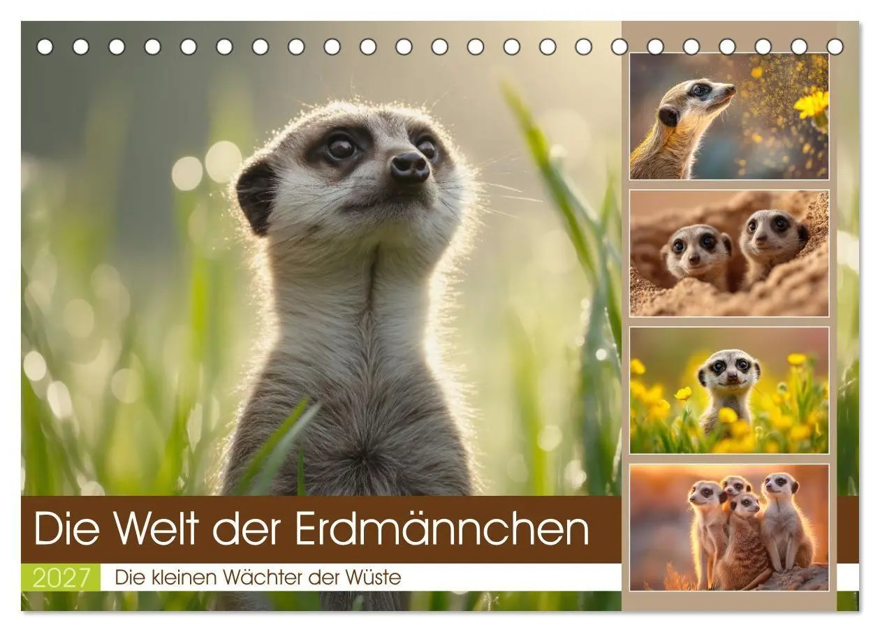 Cover: 9783516794854 | Die Welt der Erdmännchen (Tischkalender 2027 DIN A5 quer), CALVENDO...