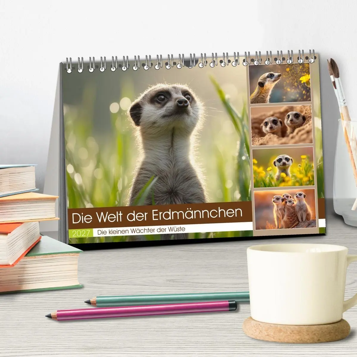 Bild: 9783516794854 | Die Welt der Erdmännchen (Tischkalender 2027 DIN A5 quer), CALVENDO...