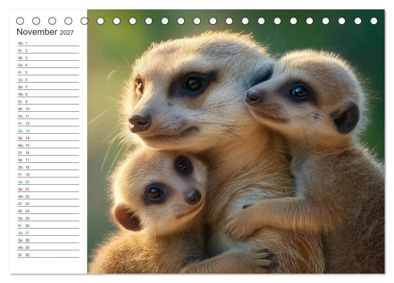Bild: 9783516794854 | Die Welt der Erdmännchen (Tischkalender 2027 DIN A5 quer), CALVENDO...