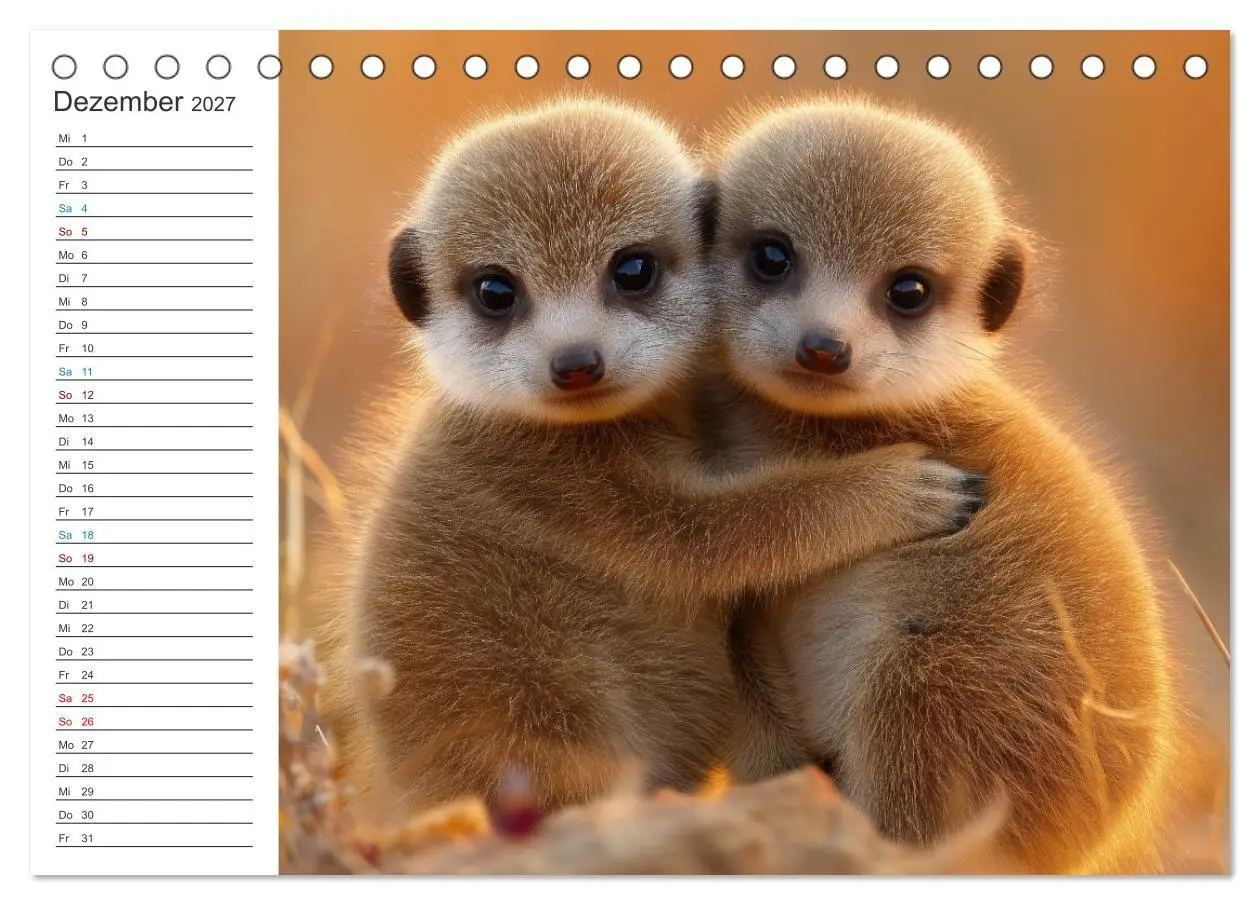 Bild: 9783516794854 | Die Welt der Erdmännchen (Tischkalender 2027 DIN A5 quer), CALVENDO...
