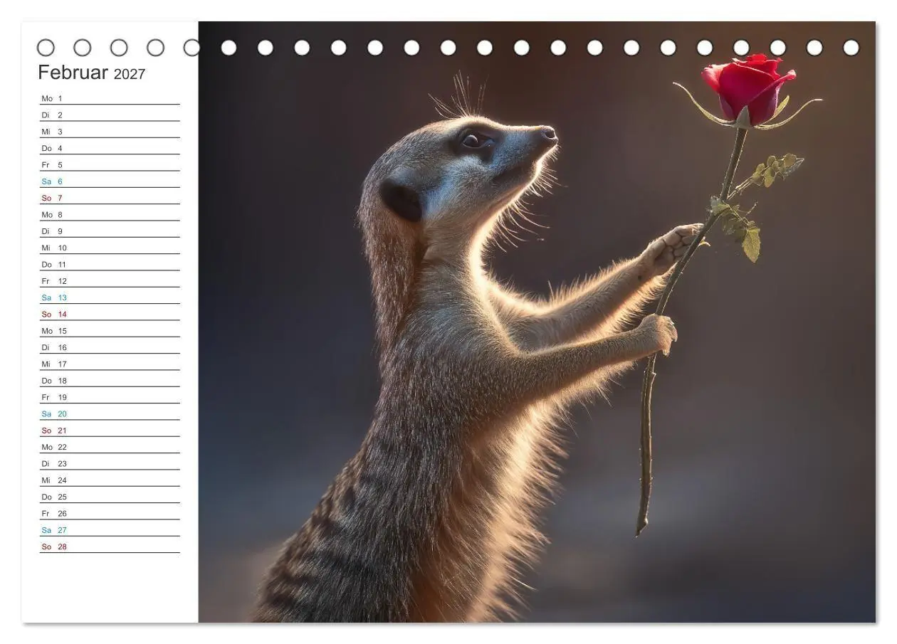 Bild: 9783516794854 | Die Welt der Erdmännchen (Tischkalender 2027 DIN A5 quer), CALVENDO...