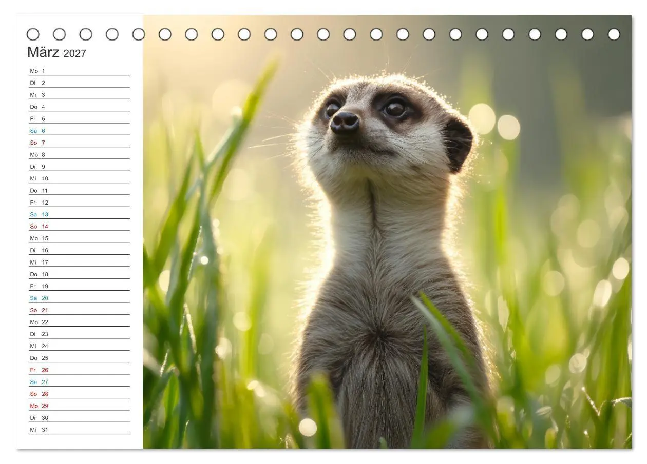 Bild: 9783516794854 | Die Welt der Erdmännchen (Tischkalender 2027 DIN A5 quer), CALVENDO...