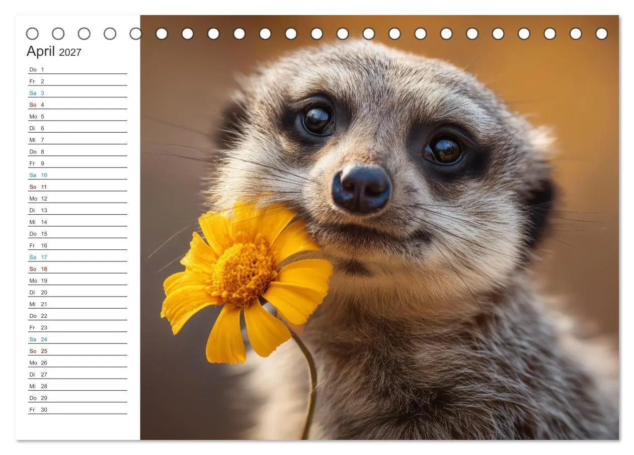 Bild: 9783516794854 | Die Welt der Erdmännchen (Tischkalender 2027 DIN A5 quer), CALVENDO...