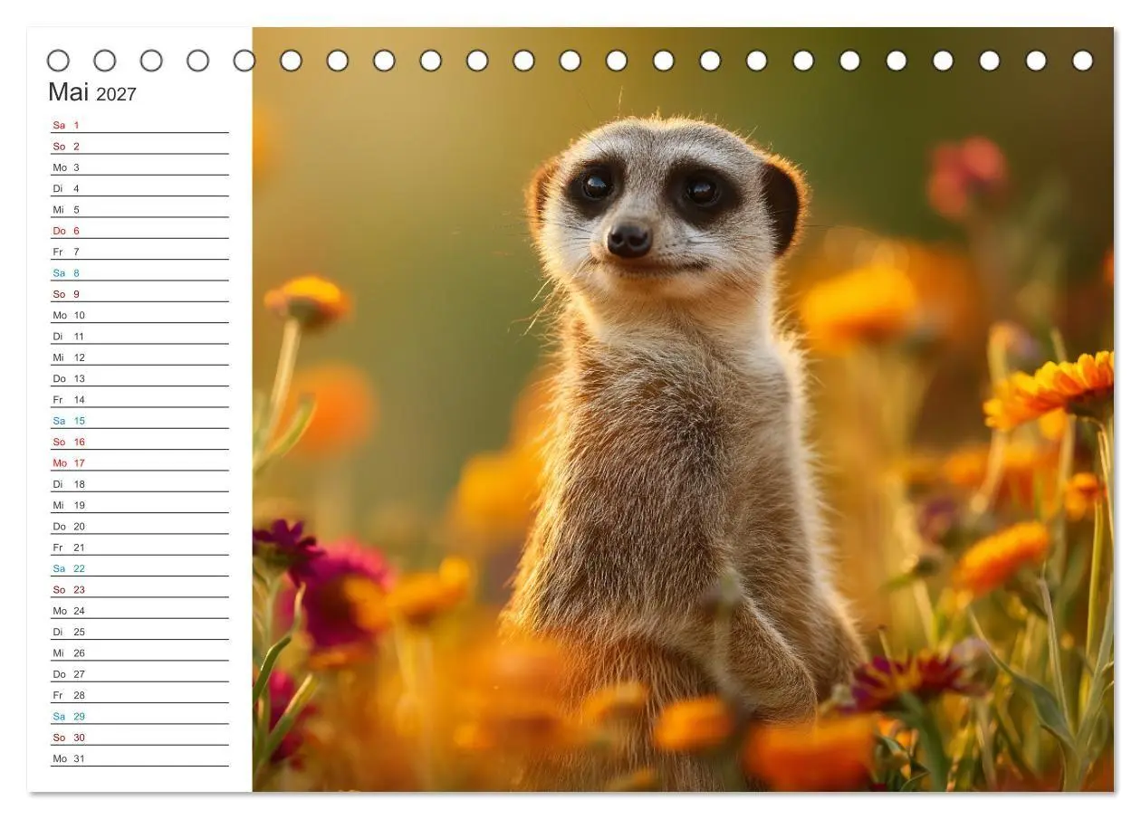 Bild: 9783516794854 | Die Welt der Erdmännchen (Tischkalender 2027 DIN A5 quer), CALVENDO...