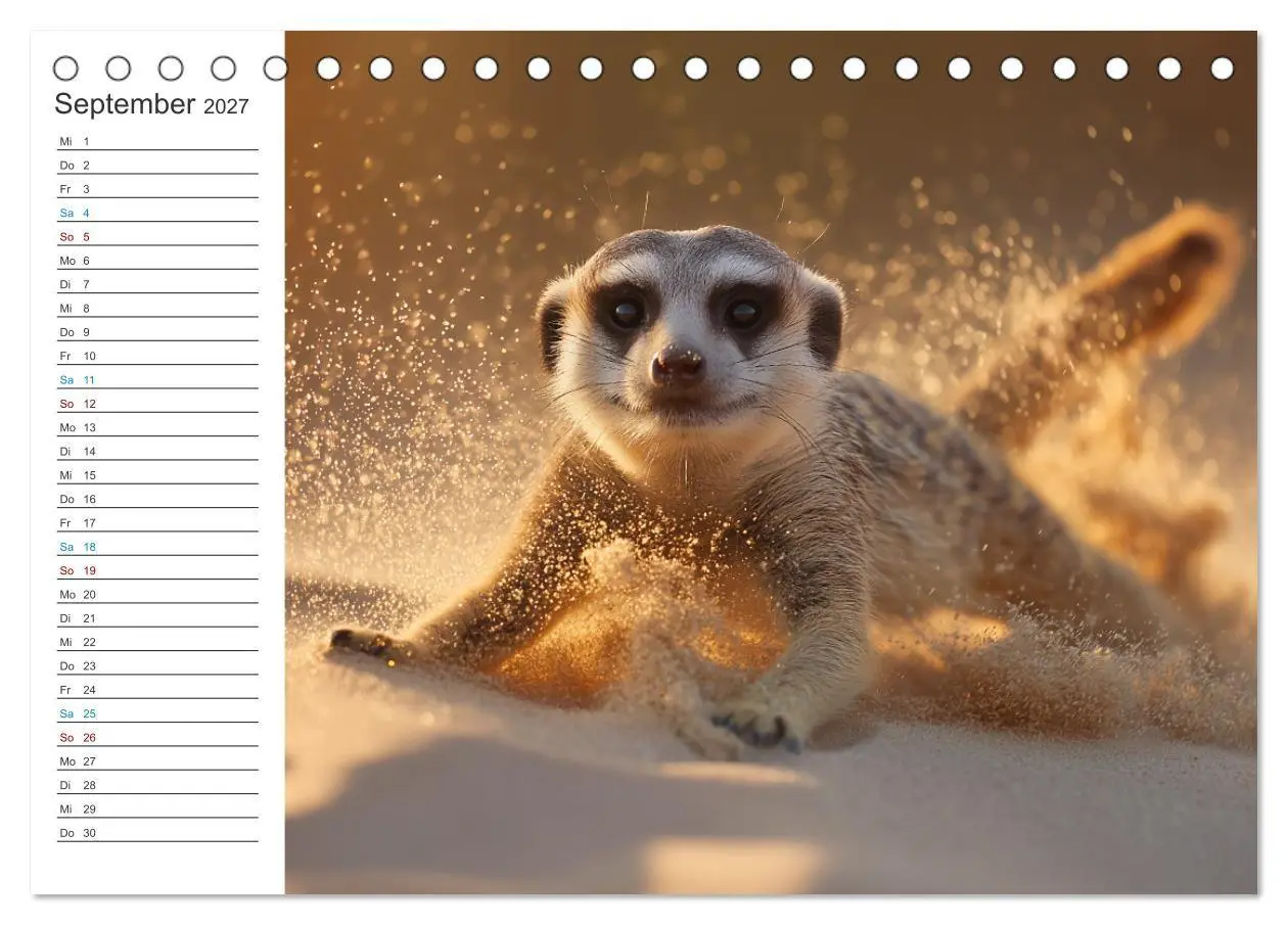 Bild: 9783516794854 | Die Welt der Erdmännchen (Tischkalender 2027 DIN A5 quer), CALVENDO...