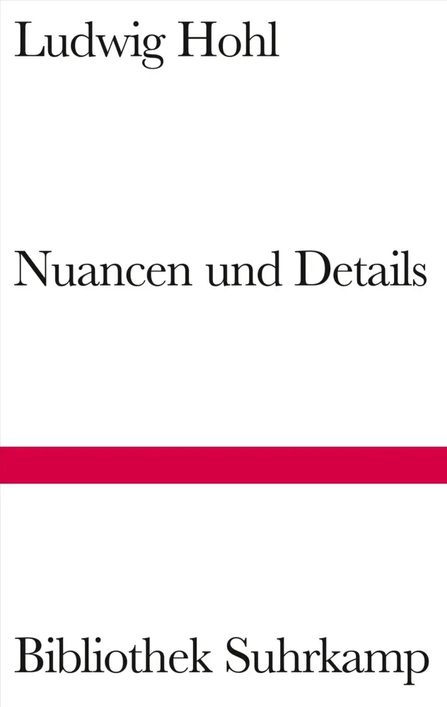 Cover: 9783518224854 | Nuancen und Details | Ludwig Hohl | Buch | 141 S. | Deutsch | 2014