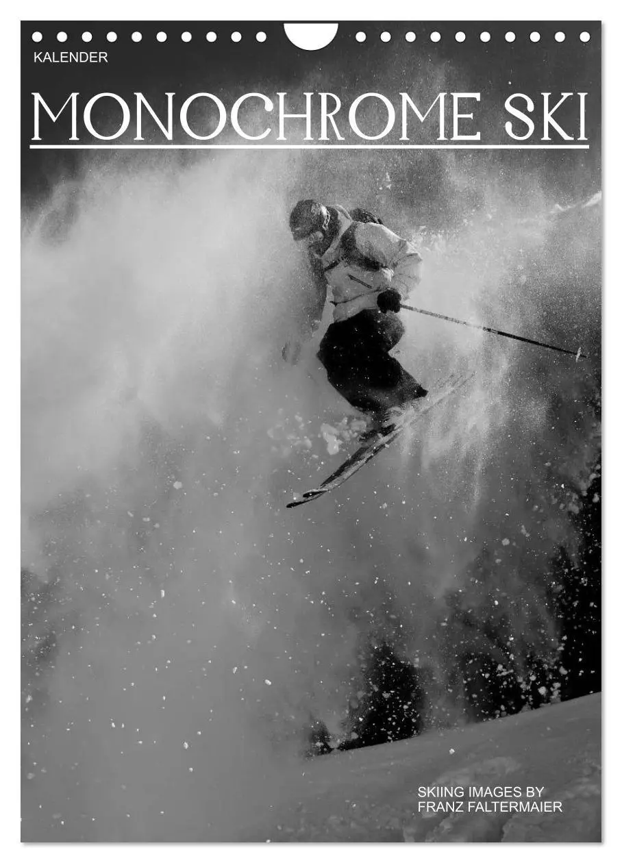 Cover: 9783594224854 | Monochrome Ski (Wandkalender 2027 DIN A4 hoch), CALVENDO...