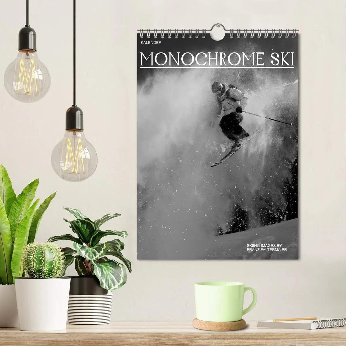 Bild: 9783594224854 | Monochrome Ski (Wandkalender 2027 DIN A4 hoch), CALVENDO...