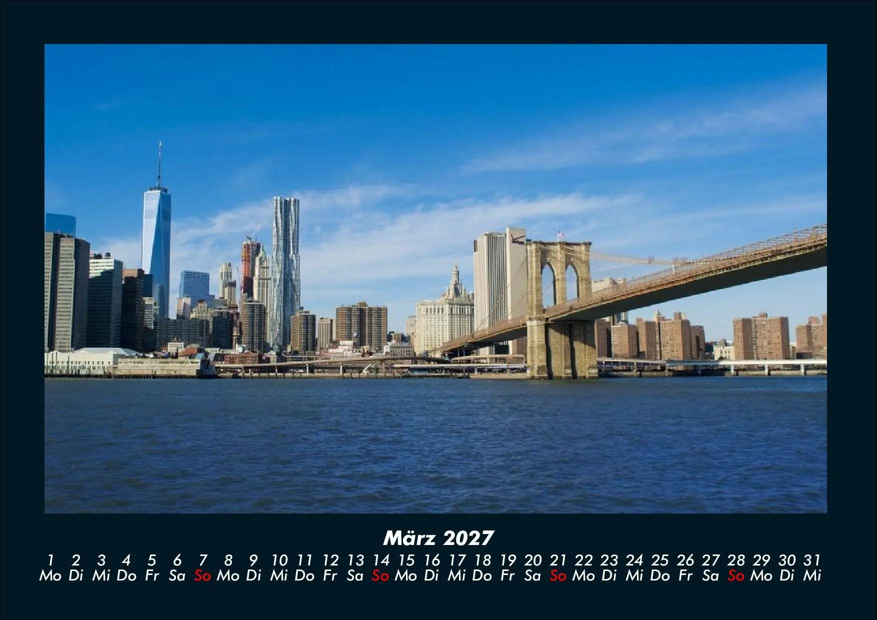 Bild: 9783695444854 | New York 2027 Fotokalender DIN A4 | Tobias Schmitt (u. a.) | Kalender