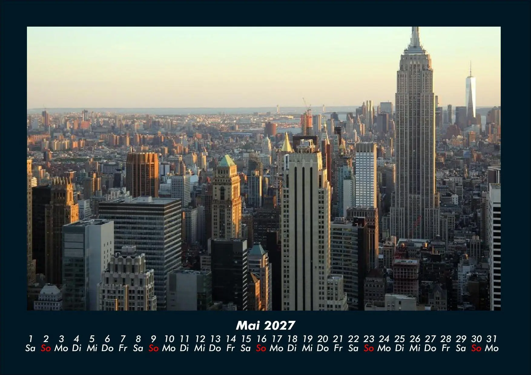 Bild: 9783695444854 | New York 2027 Fotokalender DIN A4 | Tobias Schmitt (u. a.) | Kalender