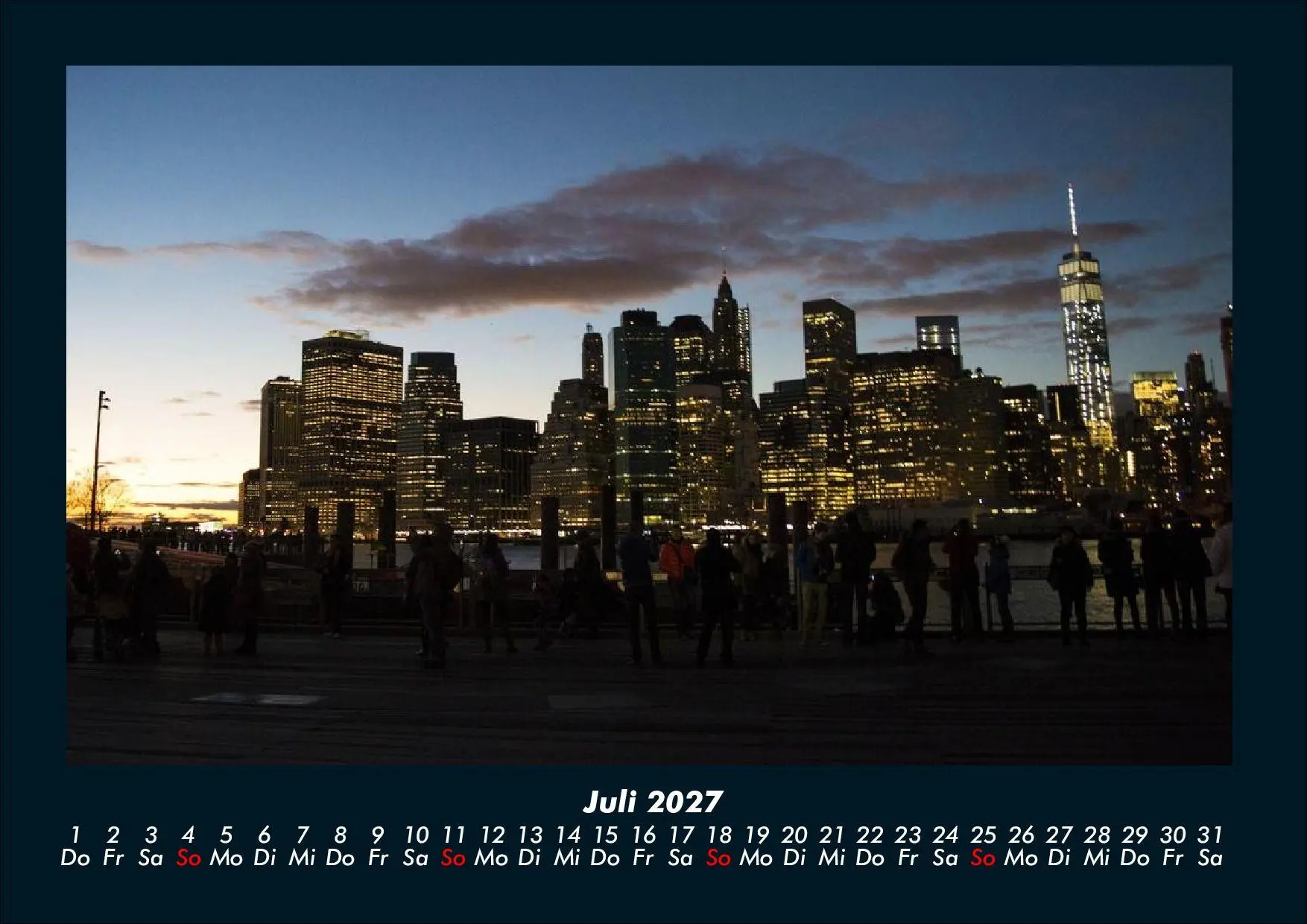 Bild: 9783695444854 | New York 2027 Fotokalender DIN A4 | Tobias Schmitt (u. a.) | Kalender
