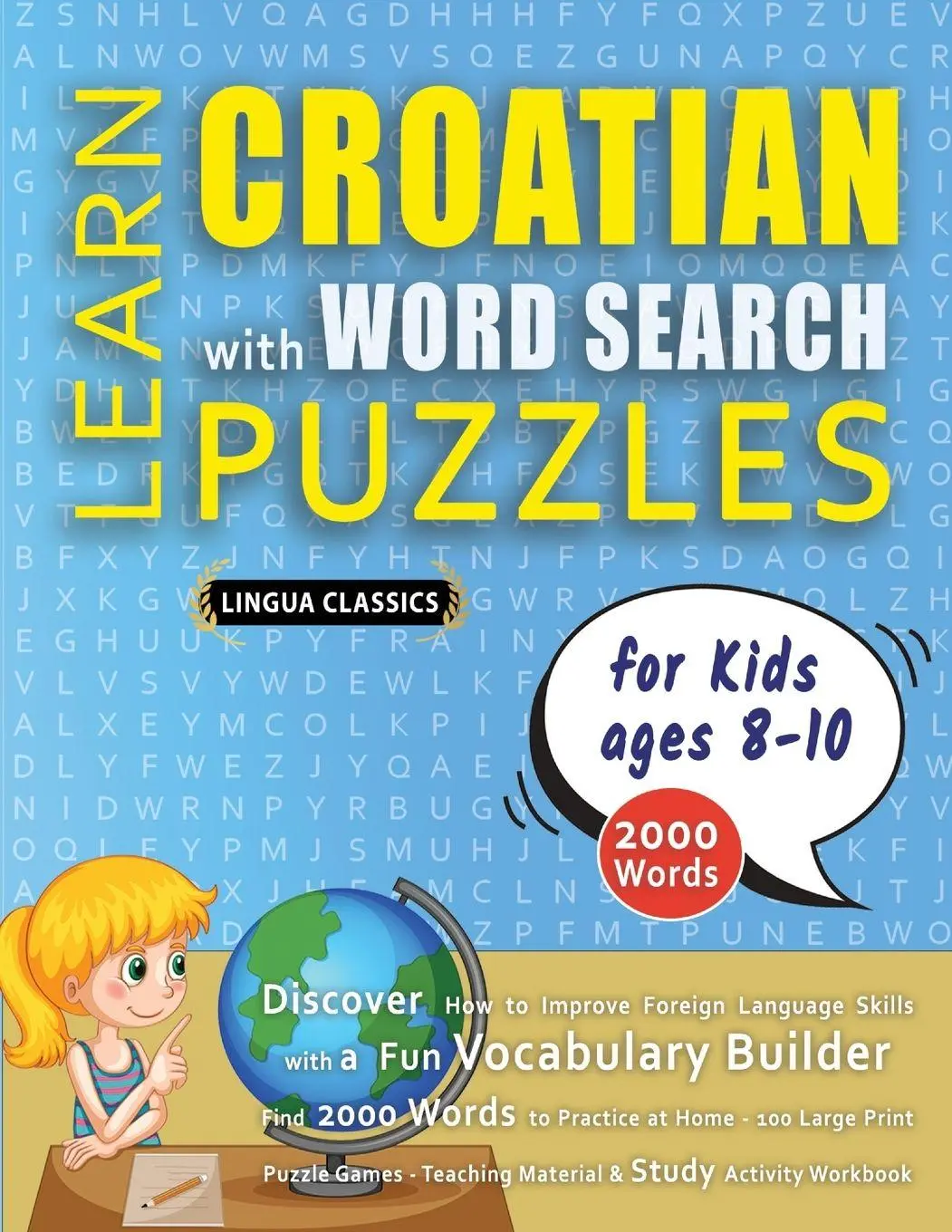 Cover: 9798349044854 | LEARN CROATIAN WITH WORD SEARCH PUZZLES FOR KIDS 8 - 10 - Discover...
