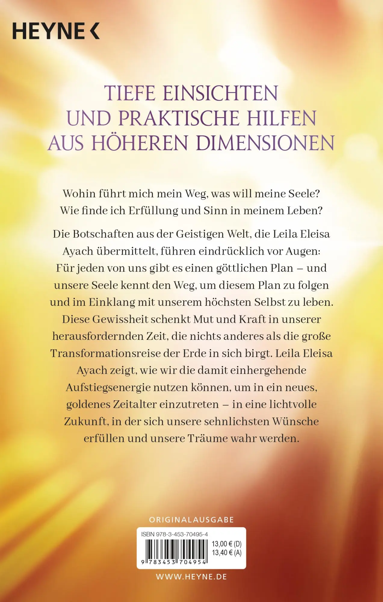 Bild: 9783453704954 | Seelenweg - Folge deinem göttlichen Plan | Leila Eleisa Ayach | Buch