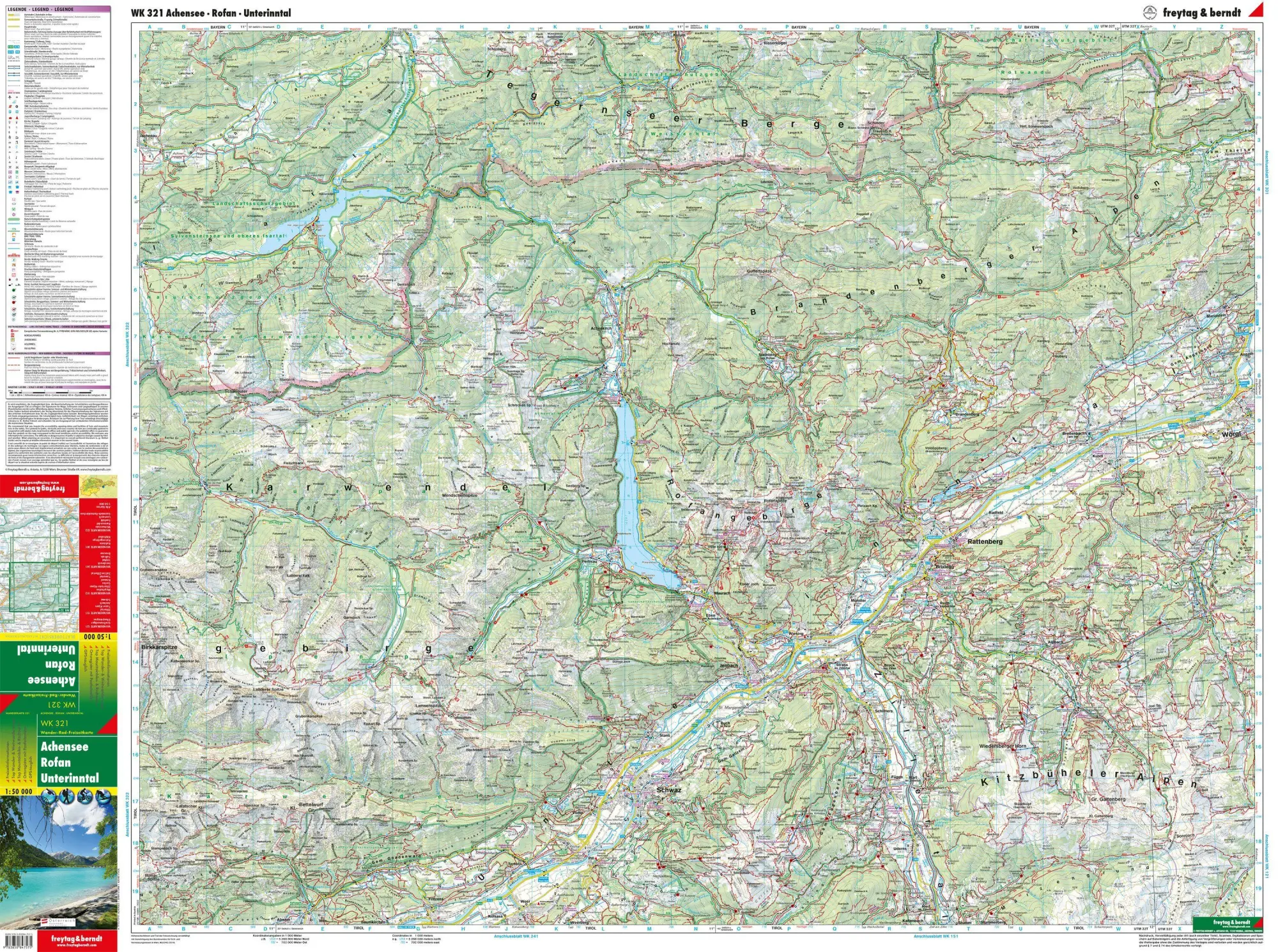 Bild: 9783707924954 | freytag &amp; berndt Wanderkarte WK 321 Achensee - Rofan - Unterinntal...