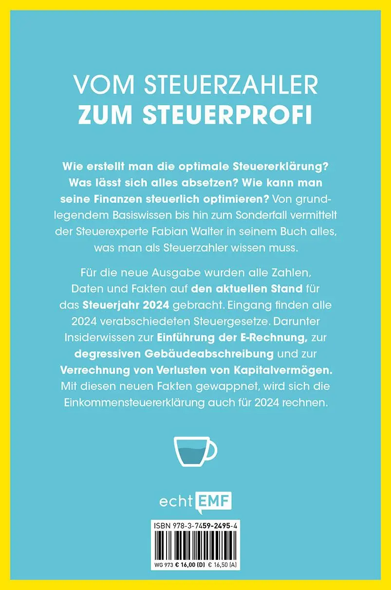 Rückseite: 9783745924954 | Sei doch nicht besteuert | Fabian Walter | Taschenbuch | 256 S. | 2025