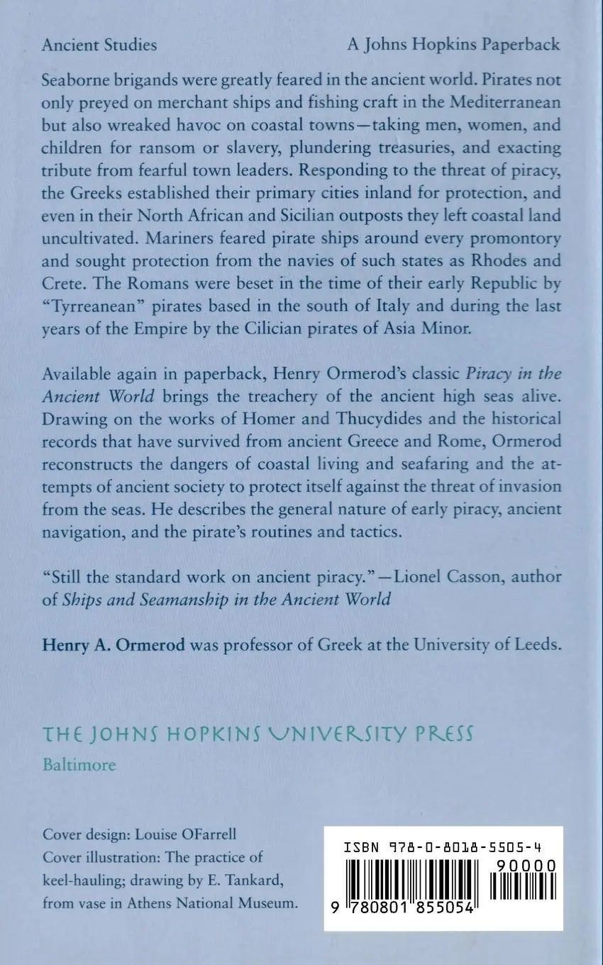 Rückseite: 9780801855054 | Piracy in the Ancient World | H. A. Omerod (u. a.) | Taschenbuch