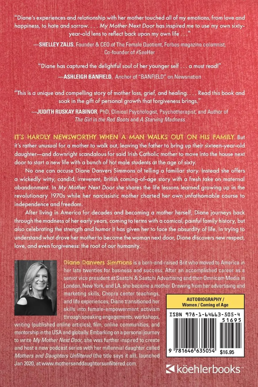 Rückseite: 9781646635054 | My Mother Next Door | Diane Danvers Simmons | Taschenbuch | Englisch