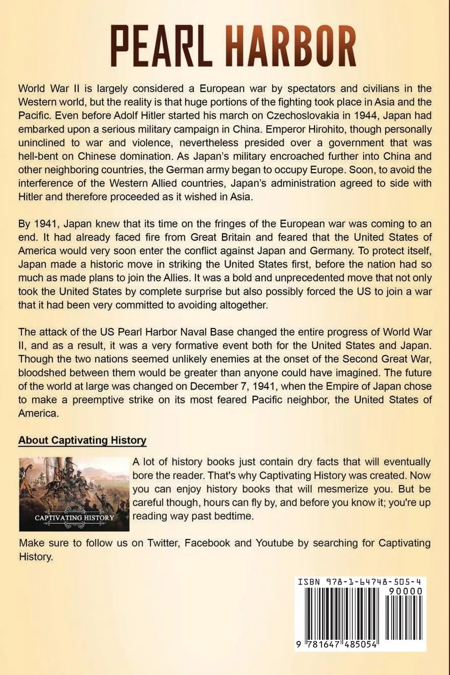 Rückseite: 9781647485054 | Pearl Harbor | Captivating History | Taschenbuch | Englisch | 2020