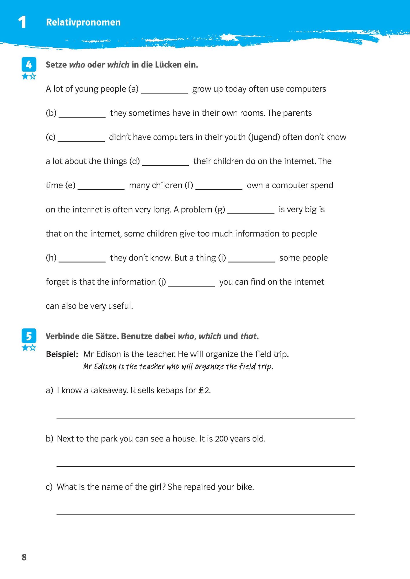Bild: 9783129275054 | 10-Minuten-Training Englisch Grammatik Relative Clauses 6./7. Klasse