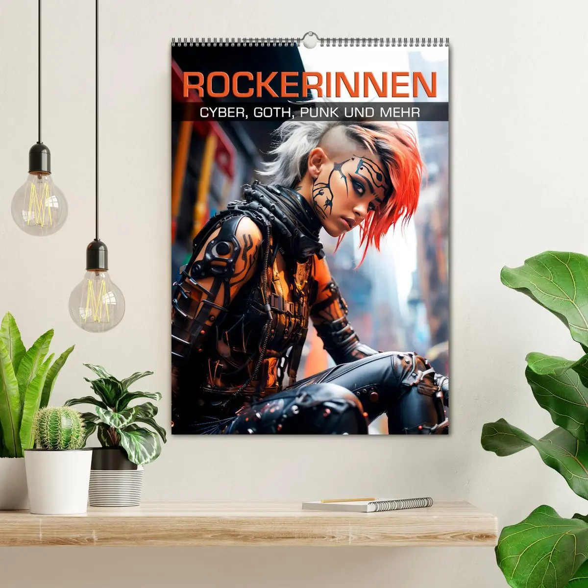 Bild: 9783516295054 | ROCKERINNEN Cyber, Goth, Punk und mehr (Wandkalender 2026 DIN A2...