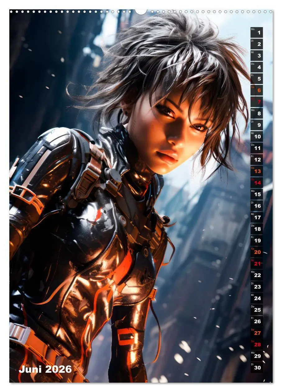 Bild: 9783516295054 | ROCKERINNEN Cyber, Goth, Punk und mehr (Wandkalender 2026 DIN A2...