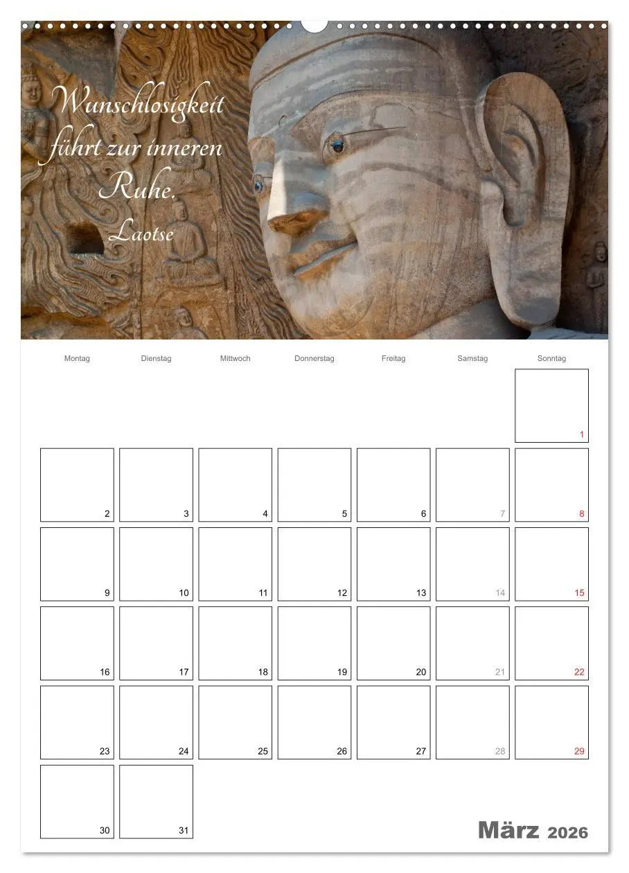 Bild: 9783516435054 | Harmonie und Freude Buddhistische Weisheiten 2026 (Wandkalender...