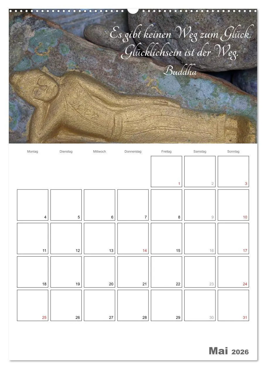 Bild: 9783516435054 | Harmonie und Freude Buddhistische Weisheiten 2026 (Wandkalender...