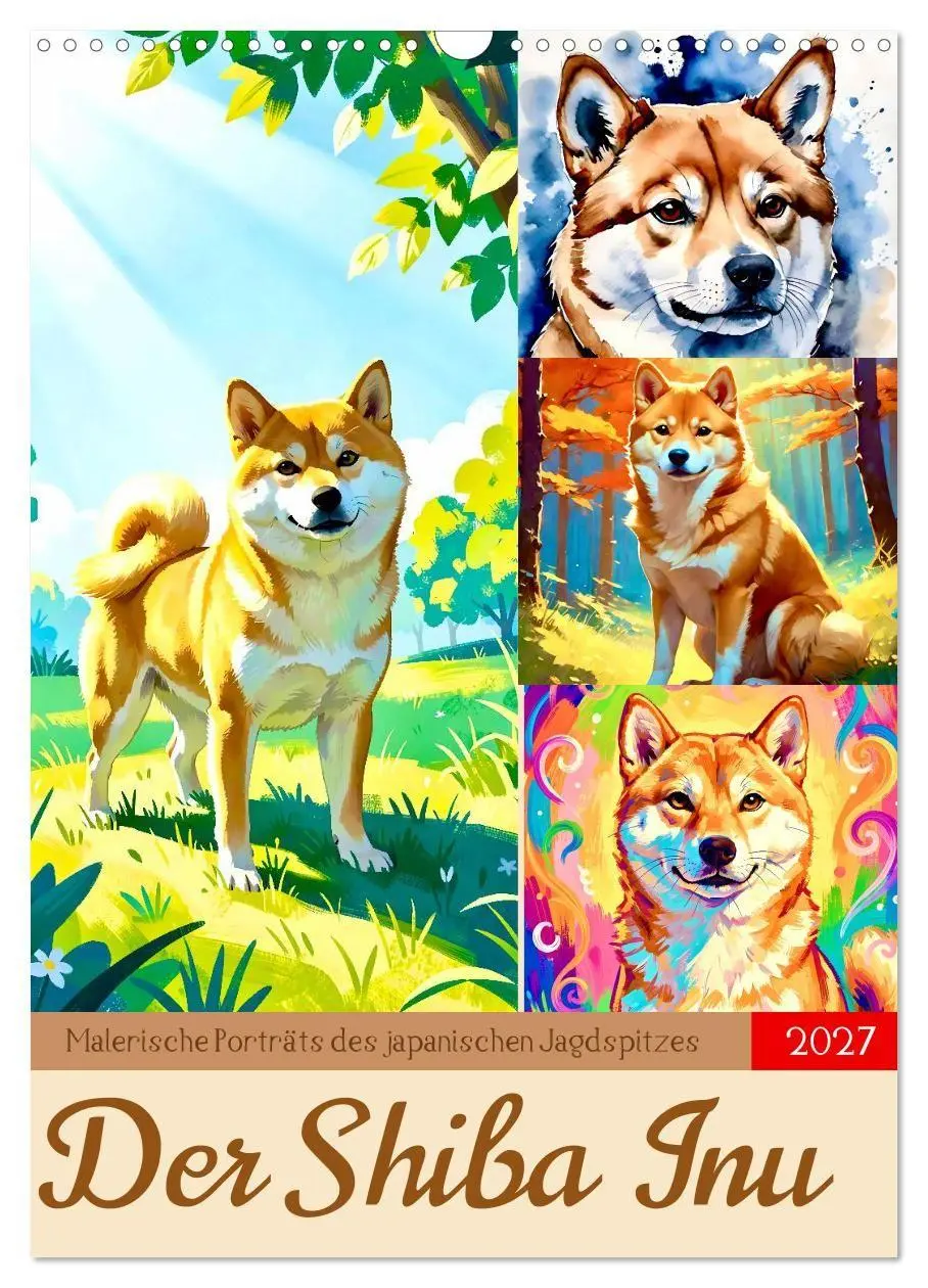 Cover: 9783594275054 | Der Shiba Inu (Wandkalender 2027 DIN A3 hoch), CALVENDO Monatskalender