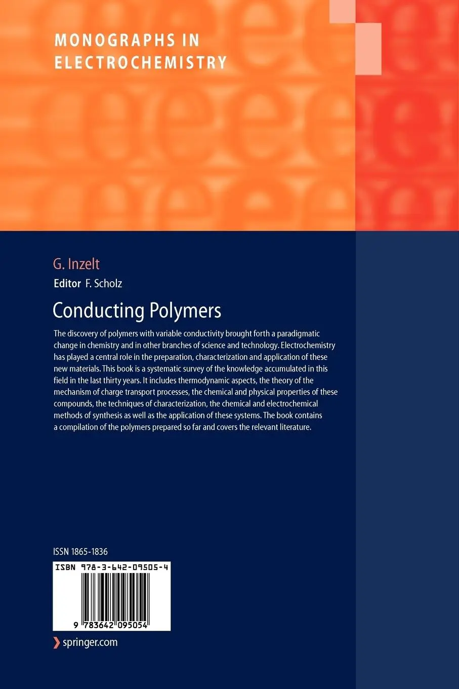 Rückseite: 9783642095054 | Conducting Polymers | A New Era in Electrochemistry | György Inzelt