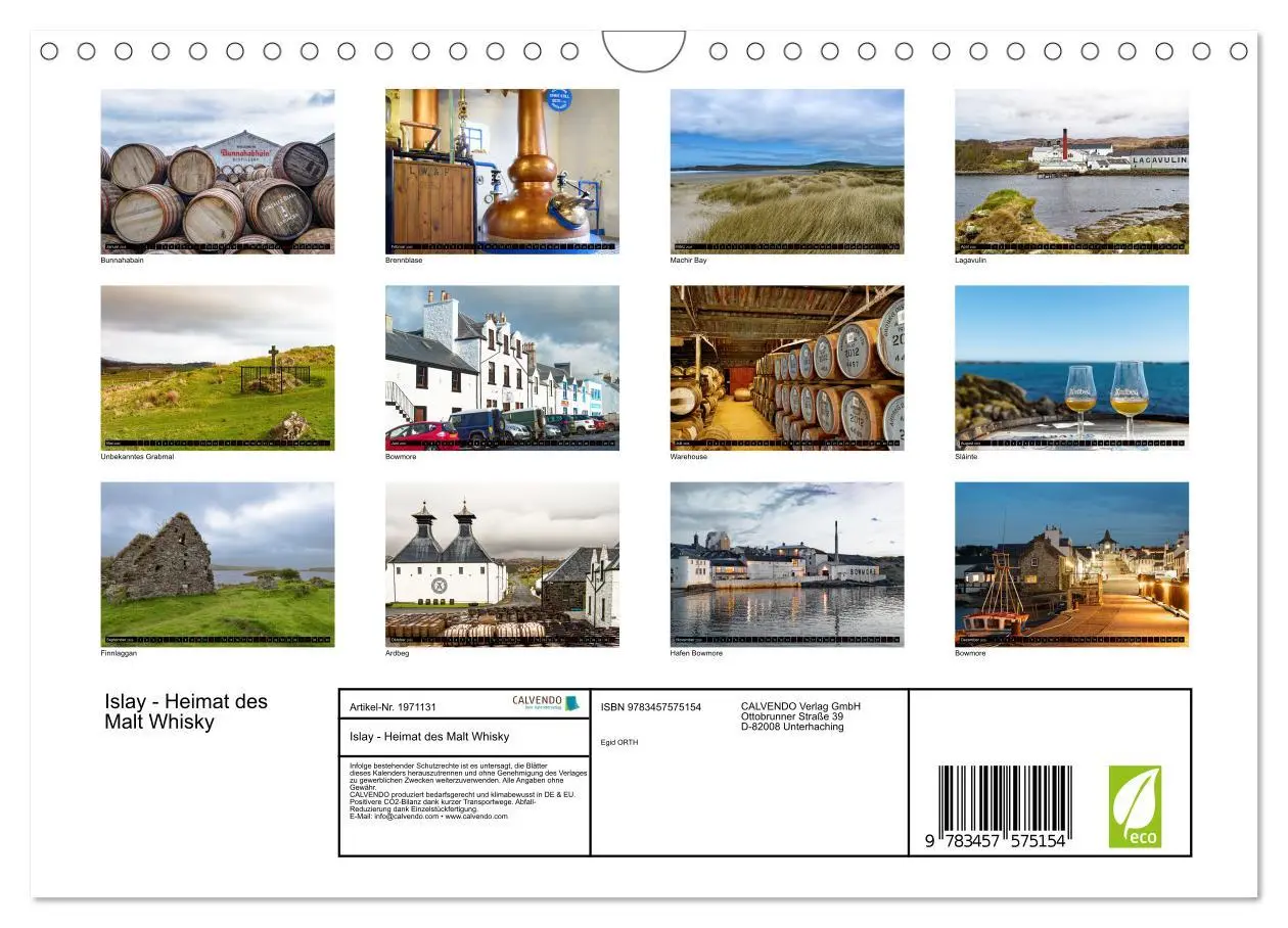 Bild: 9783457575154 | Islay - Heimat des Malt Whisky (Wandkalender 2026 DIN A4 quer),...