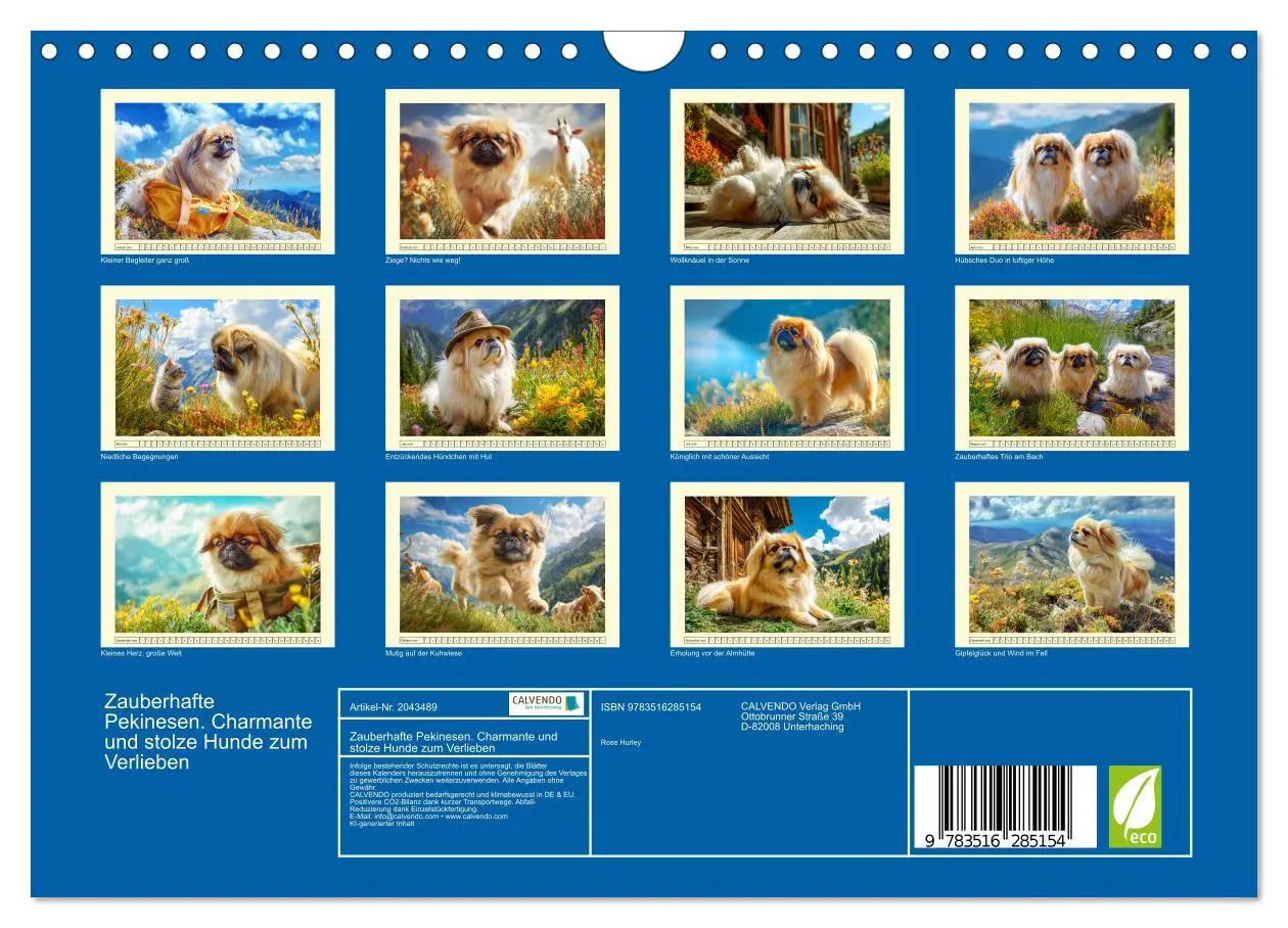 Bild: 9783516285154 | Zauberhafte Pekinesen. Charmante und stolze Hunde zum Verlieben...