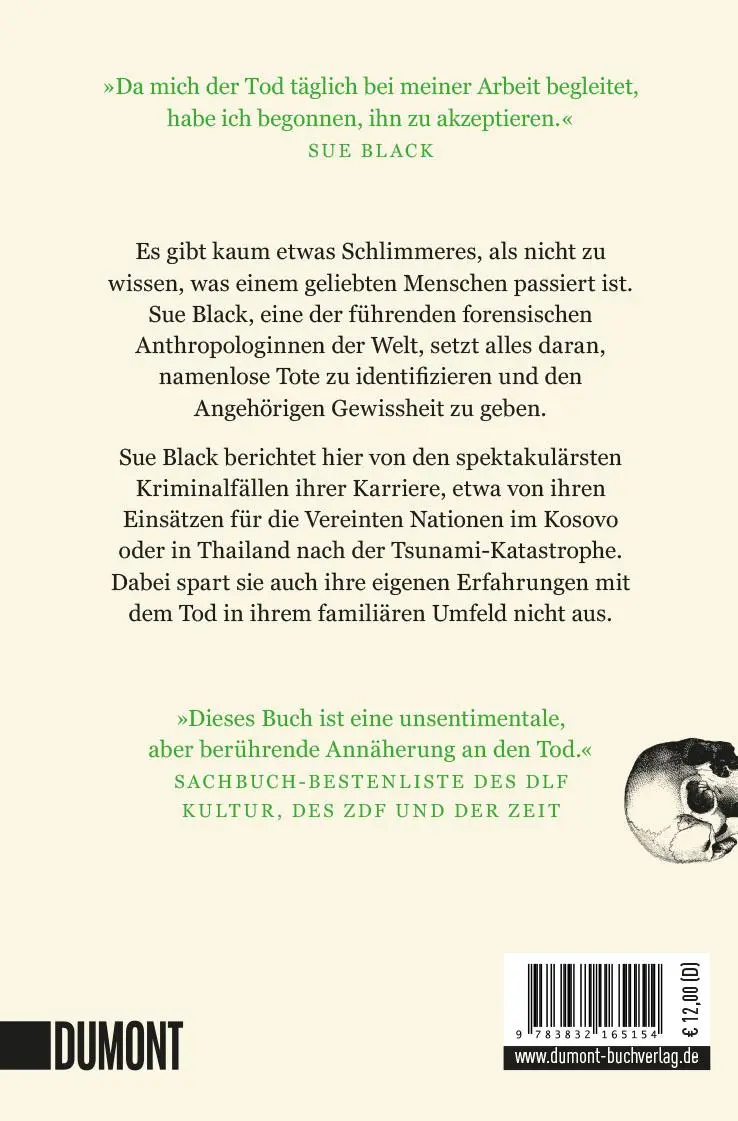 Rückseite: 9783832165154 | Alles, was bleibt | Mein Leben mit dem Tod | Sue Black | Taschenbuch