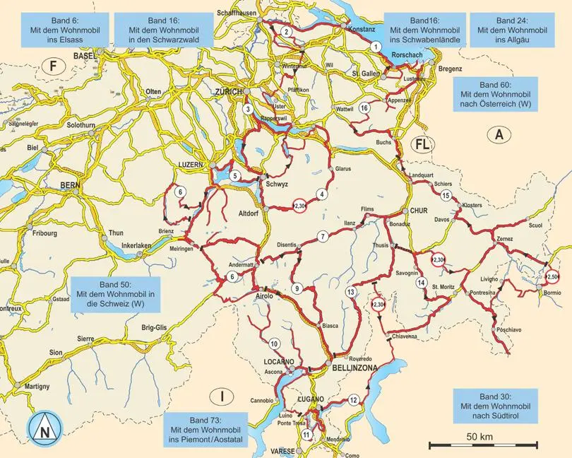 Bild: 9783869035154 | Mit dem Wohnmobil in die Schweiz. Teil 2: Der Osten | Holtkamp (u. a.)