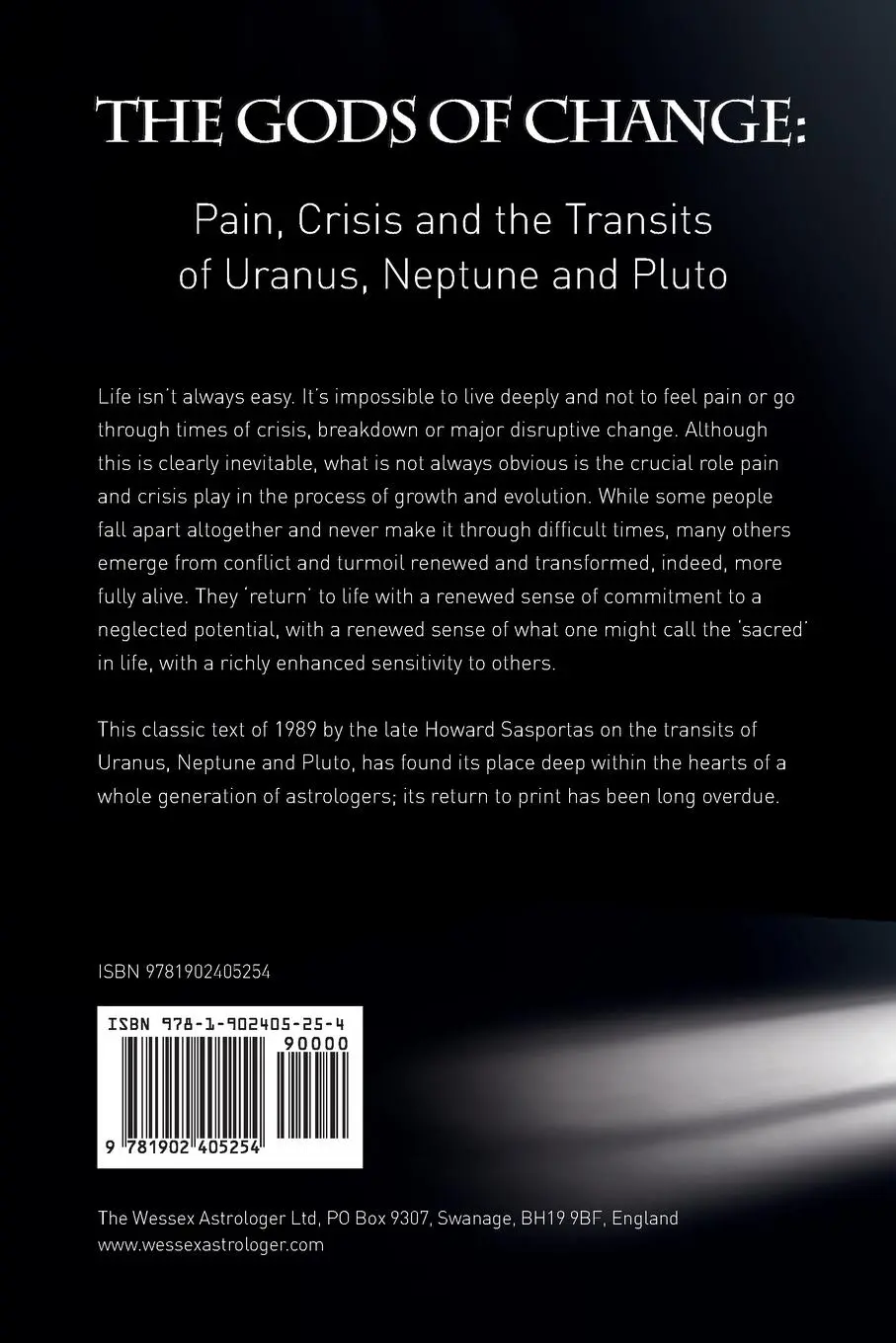 Rückseite: 9781902405254 | The Gods of Change | Howard Sasportas | Taschenbuch | Englisch | 2007