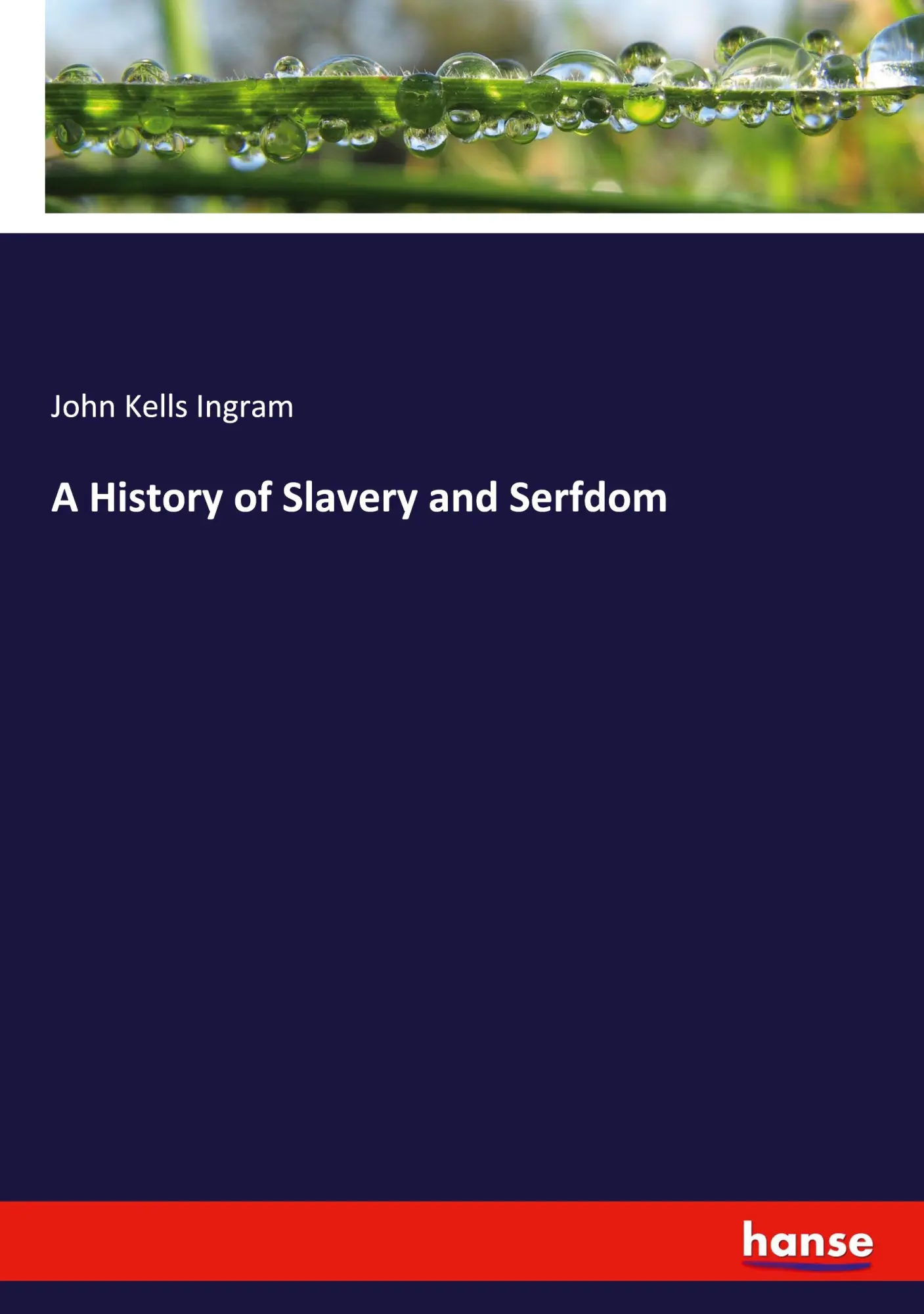 A History of Slavery and Serfdom - John Kells Ingram Kartoniert (TB)