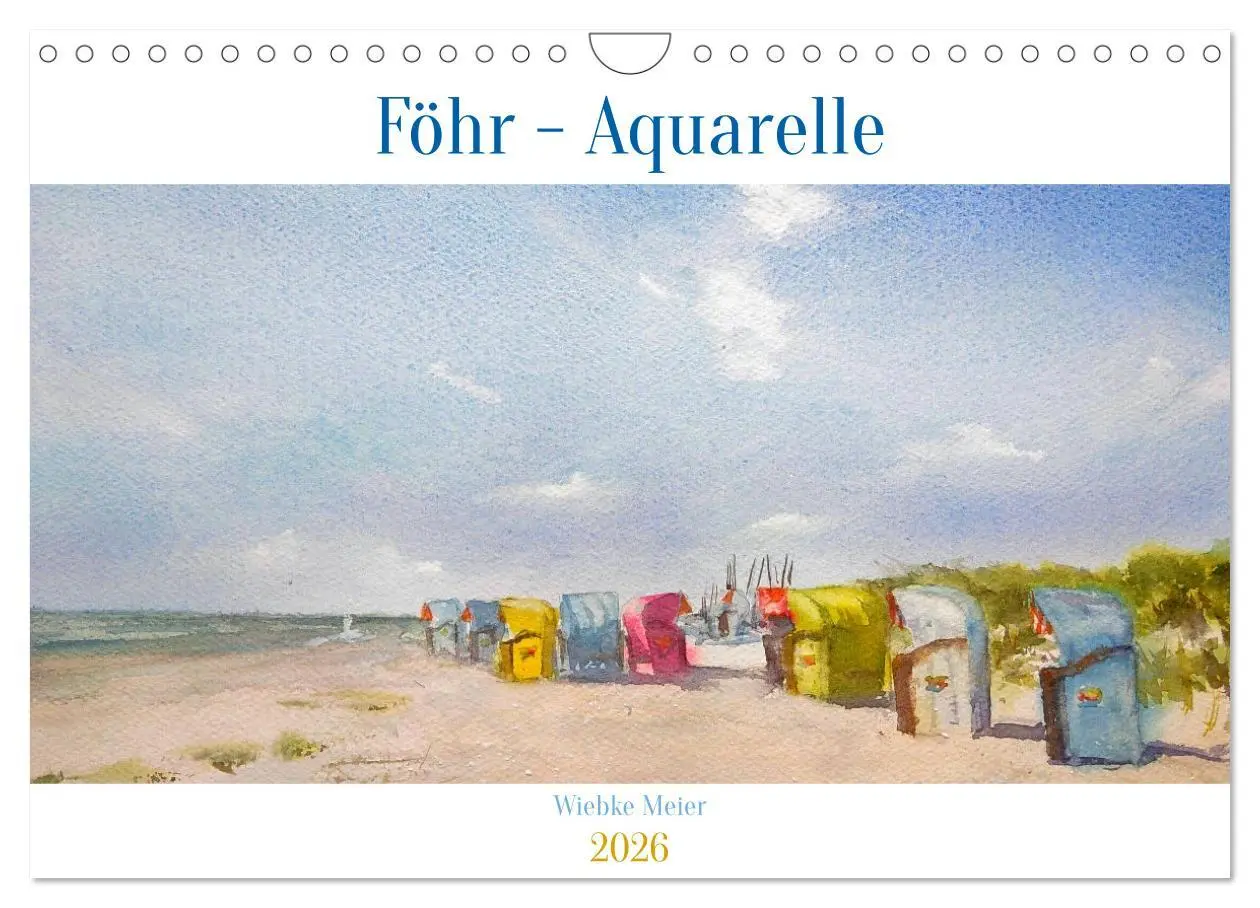 Cover: 9783457325254 | Föhr - Aquarelle (Wandkalender 2026 DIN A4 quer), CALVENDO...