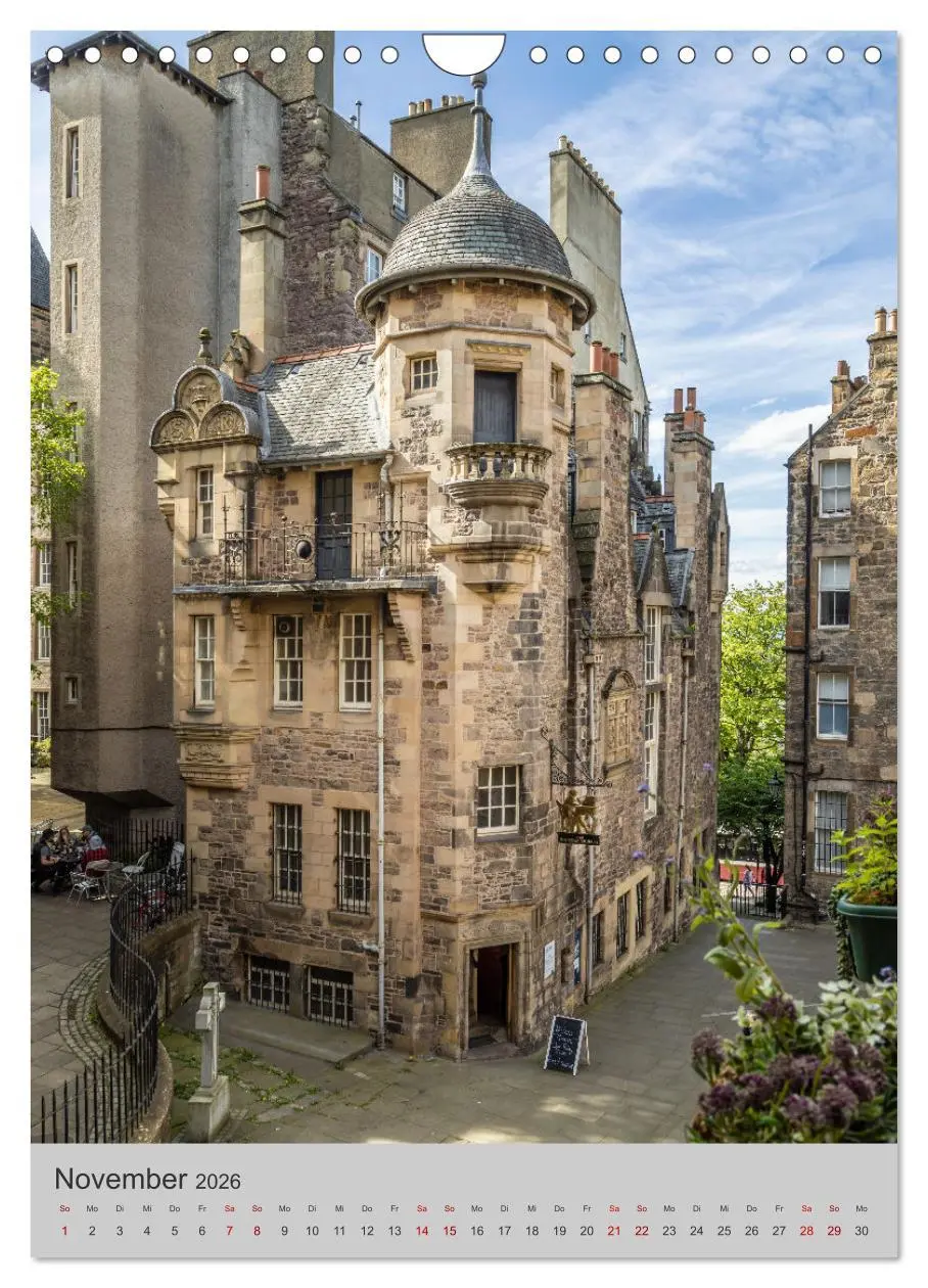 Bild: 9783516345254 | EDINBURGH Historisches Stadtherz (Wandkalender 2026 DIN A4 hoch),...