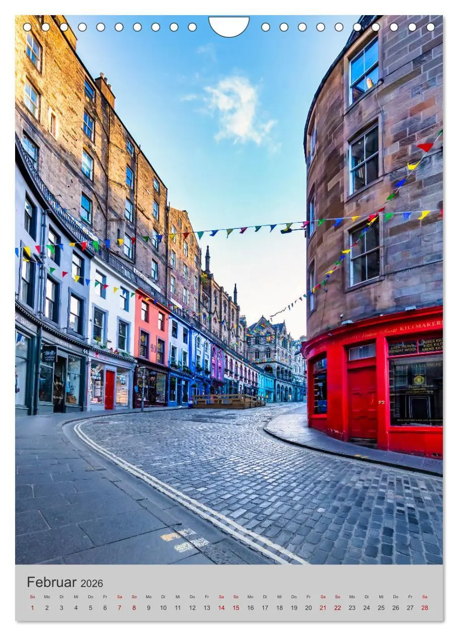 Bild: 9783516345254 | EDINBURGH Historisches Stadtherz (Wandkalender 2026 DIN A4 hoch),...