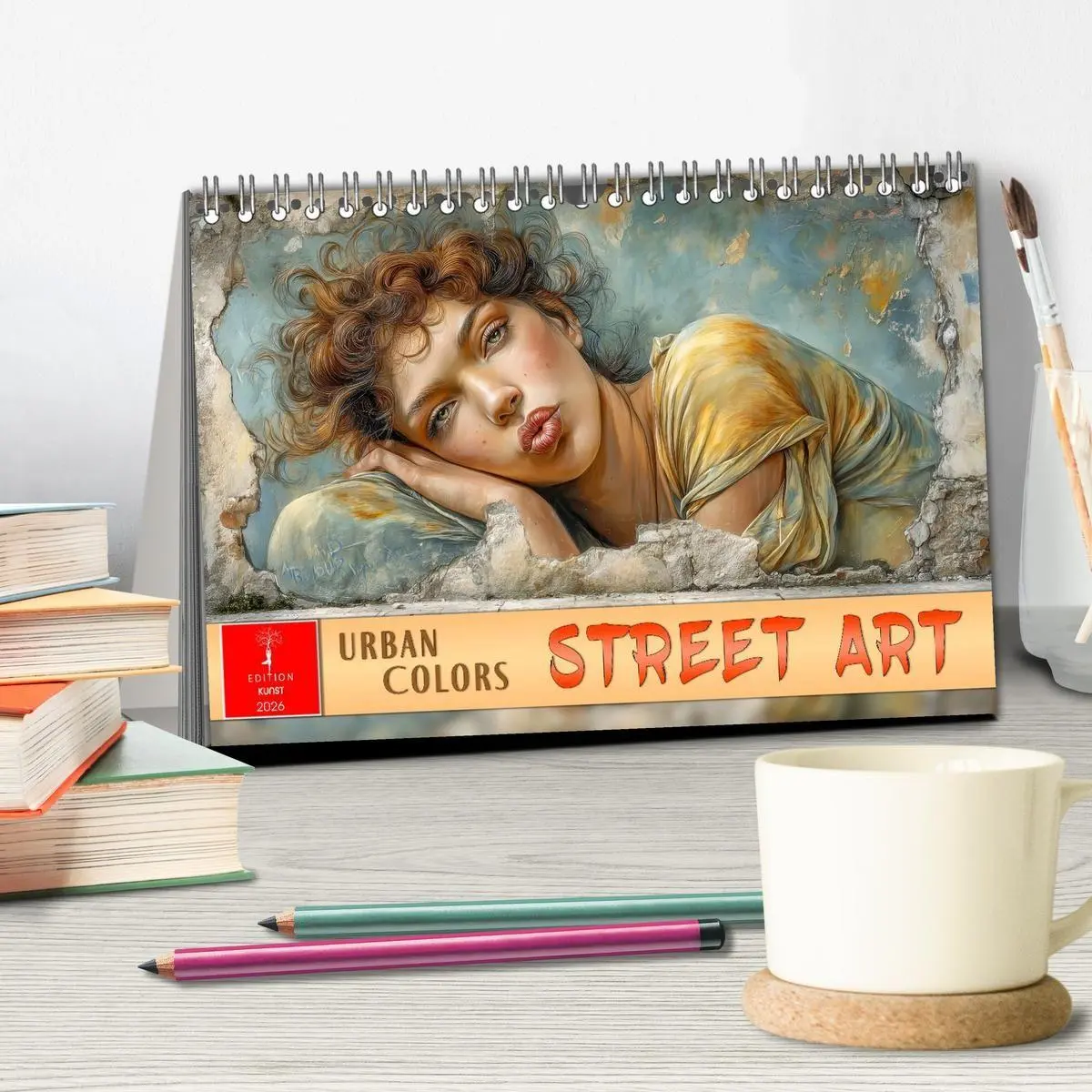 Bild: 9783516655254 | Street Art - Urban Colors (Tischkalender 2026 DIN A5 quer),...