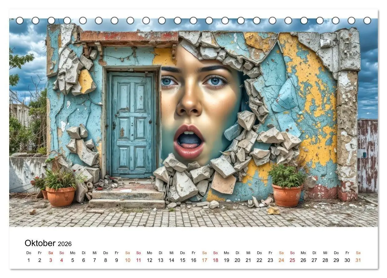 Bild: 9783516655254 | Street Art - Urban Colors (Tischkalender 2026 DIN A5 quer),...